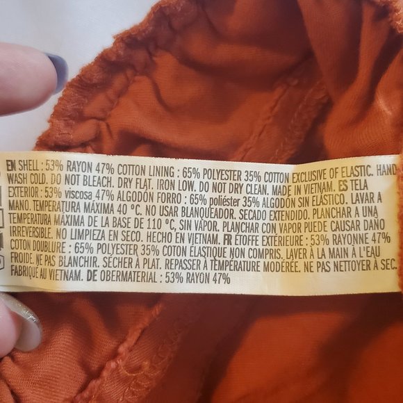 Forever 21 Sienna Orange Relaxed Flowy Shorts Size M - Picture 11 of 11